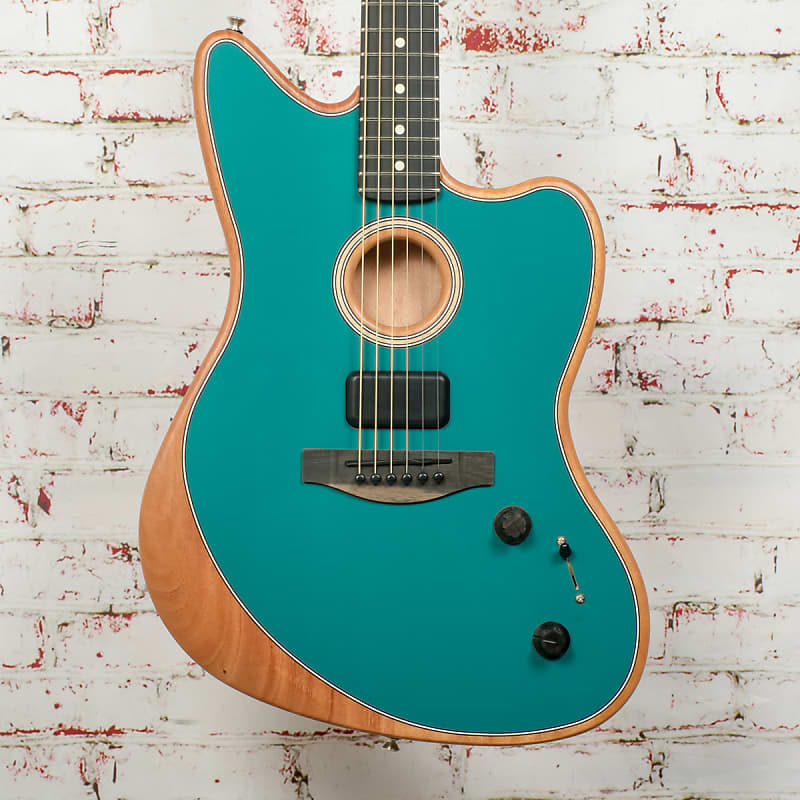 Акустическая гитара Fender American Acoustasonic Jazzmaster Ocean Turquoise