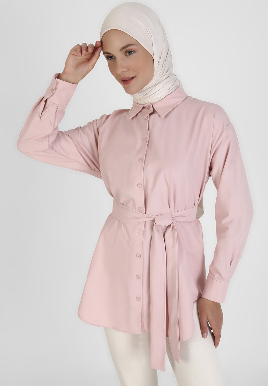 цена Рубашка Modanisa, розовый