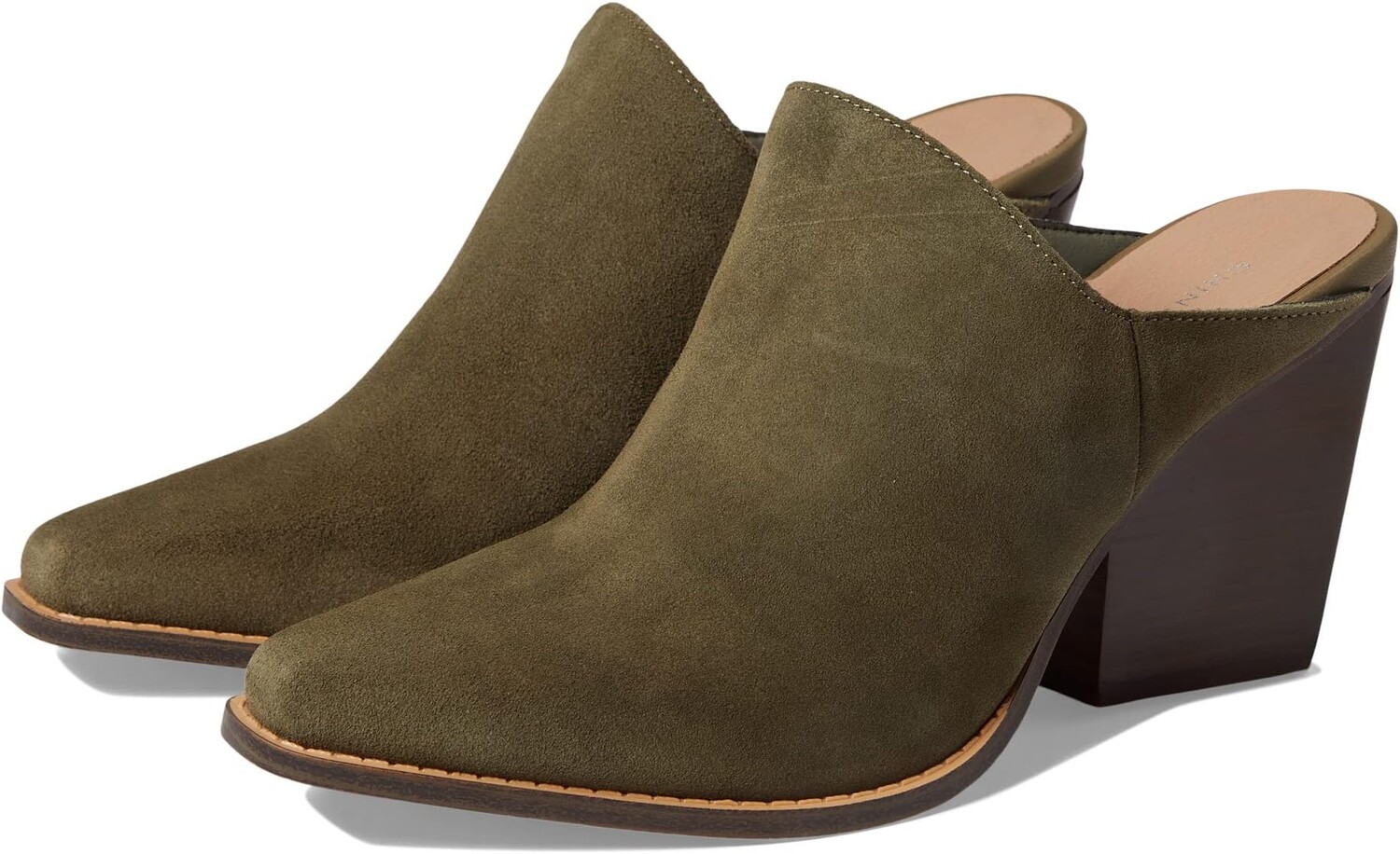 

Ботильоны на каблуке Crinkle Chinese Laundry, цвет Olive Split Suede