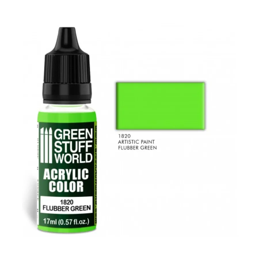 

Флаббер Грин, Paint - Acrylic Color Paint - 17ml (Green Stuff World)