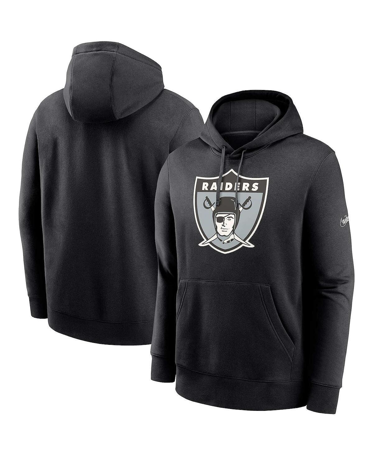 

Мужской черный пуловер с капюшоном Las Vegas Raiders Rewind Club Nike