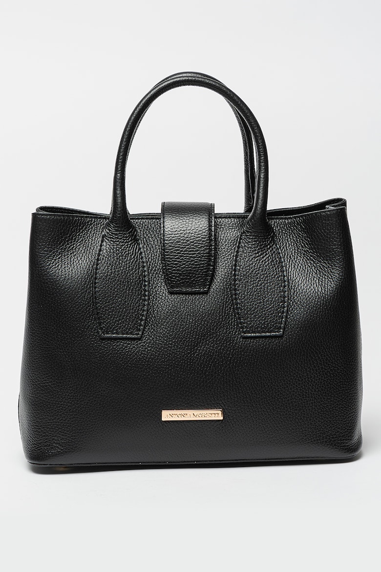 Кожаная сумка для покупок Antonia Moretti, черный