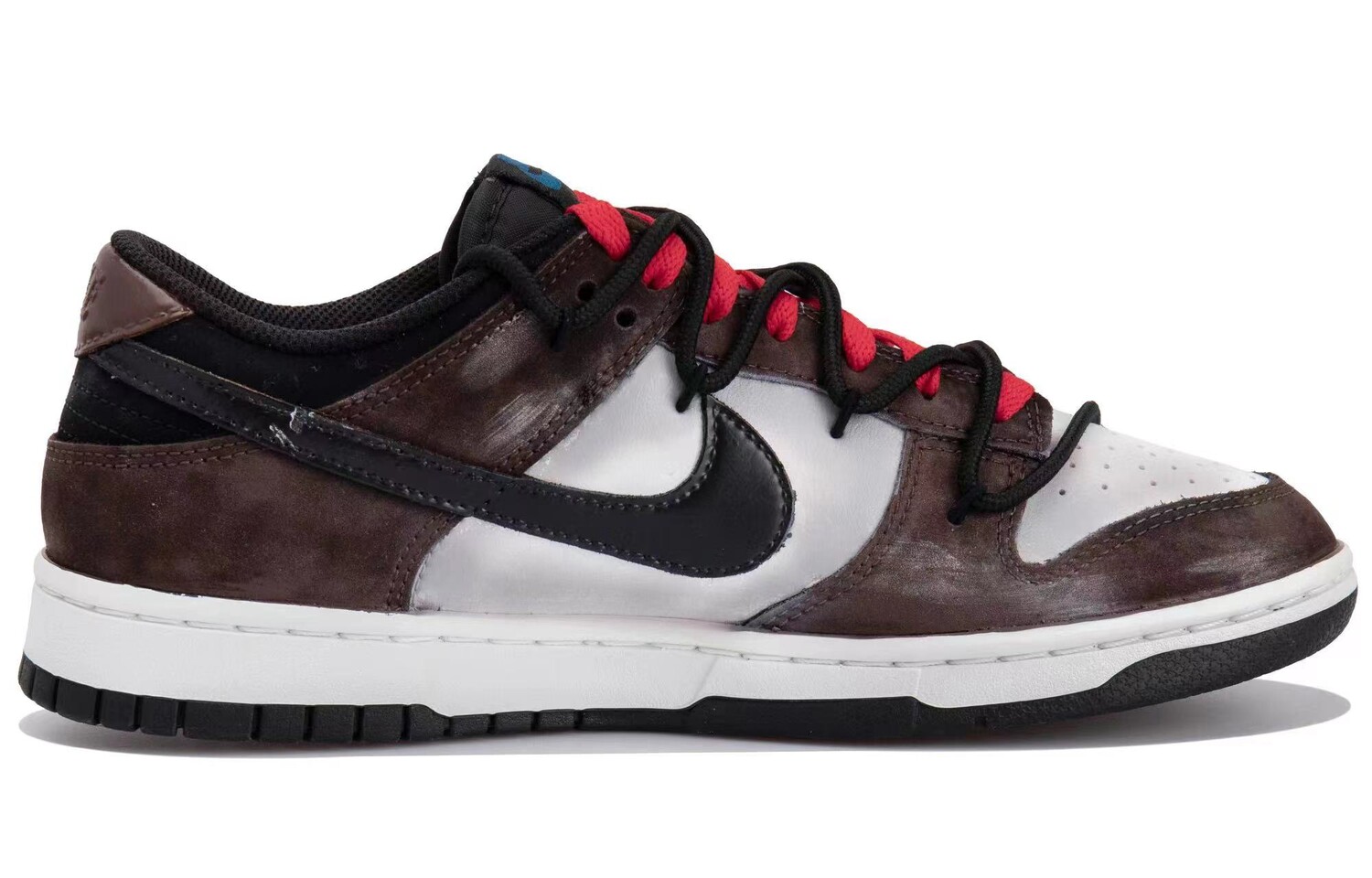 

Кроссовки Nike Dunk Skateboarding Shoes Men Low-top Black/pink/brown, черный
