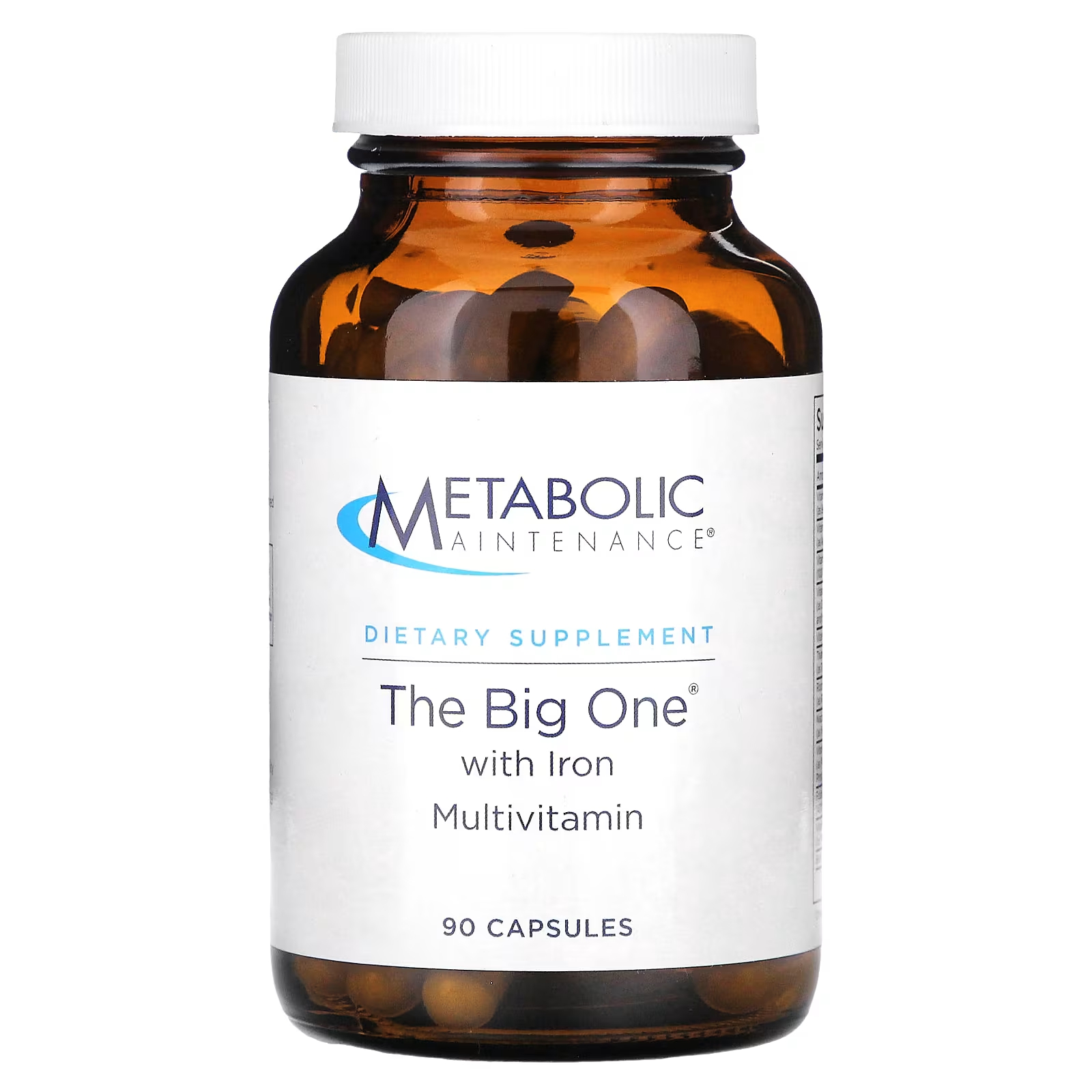 Пищевая добавка Metabolic Maintenance The Big One с железом, 90 капсул мультивитамины metabolic maintenance big one plus без железа 90 капсул