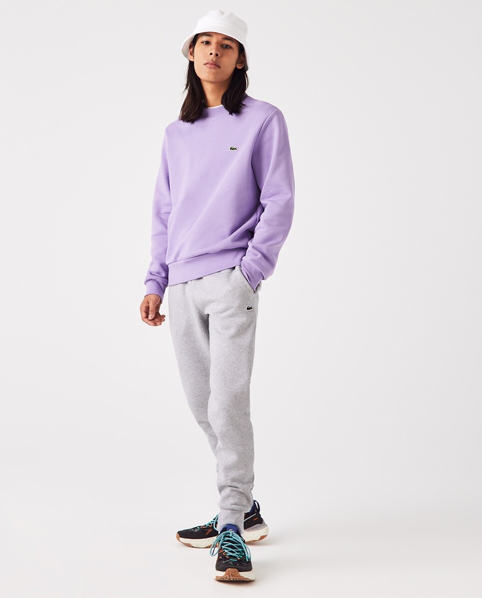

Мужские спортивные брюки узкого кроя Lacoste, светло-серый