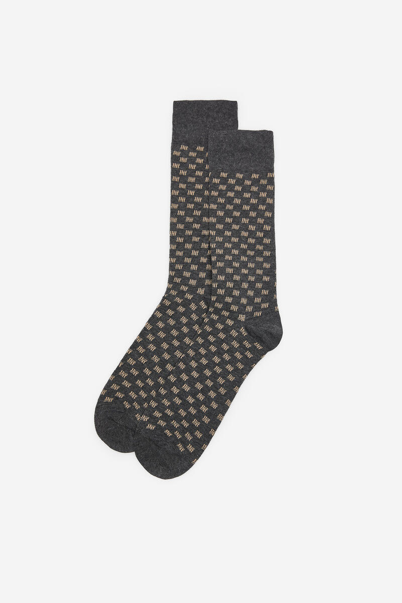 Рисунок носков с помощью Coolmax Cortefiel, темно-серый комплект носков из хлопка cortefiel темно синий