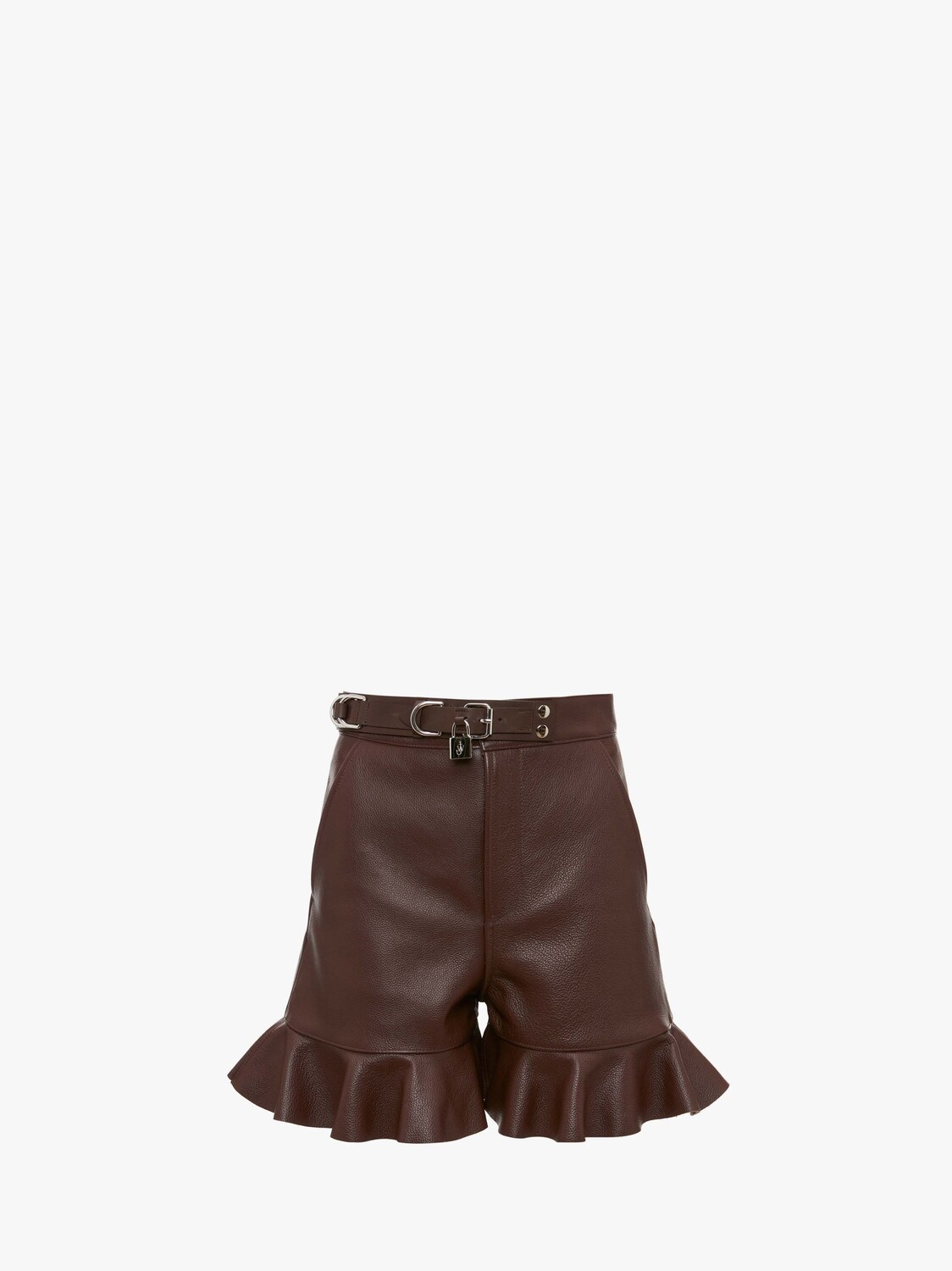 

Кожаные шорты JW Anderson, коричневый