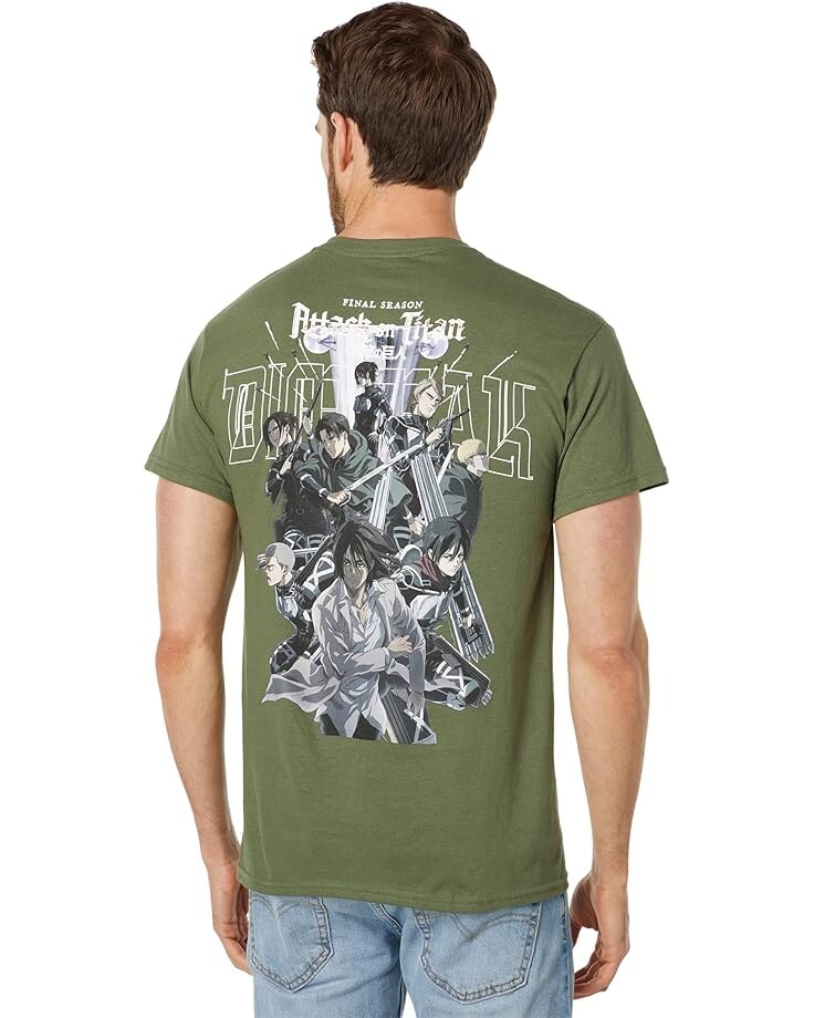 

Футболка DIM MAK Dim Mak x Attack on Titan- Attack Titan T-Shirt, оливковый