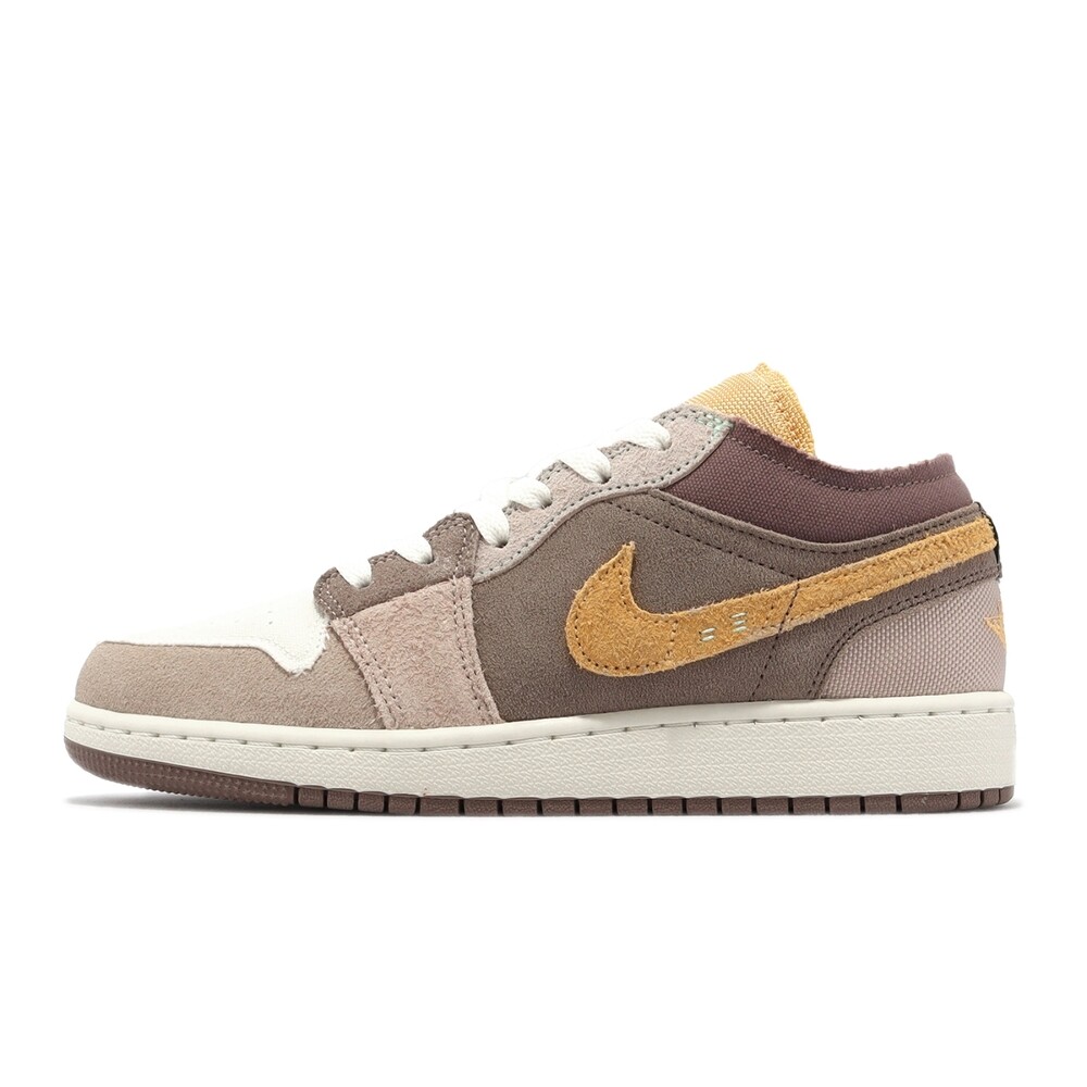 

Кроссовки Nike Air Jordan 1 Low SE CRAFT GS, коричневый/бежевый