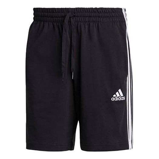 Шорты Adidas M 3s Sj Sho Logo Printing Stripe Sports Training Black, Черный