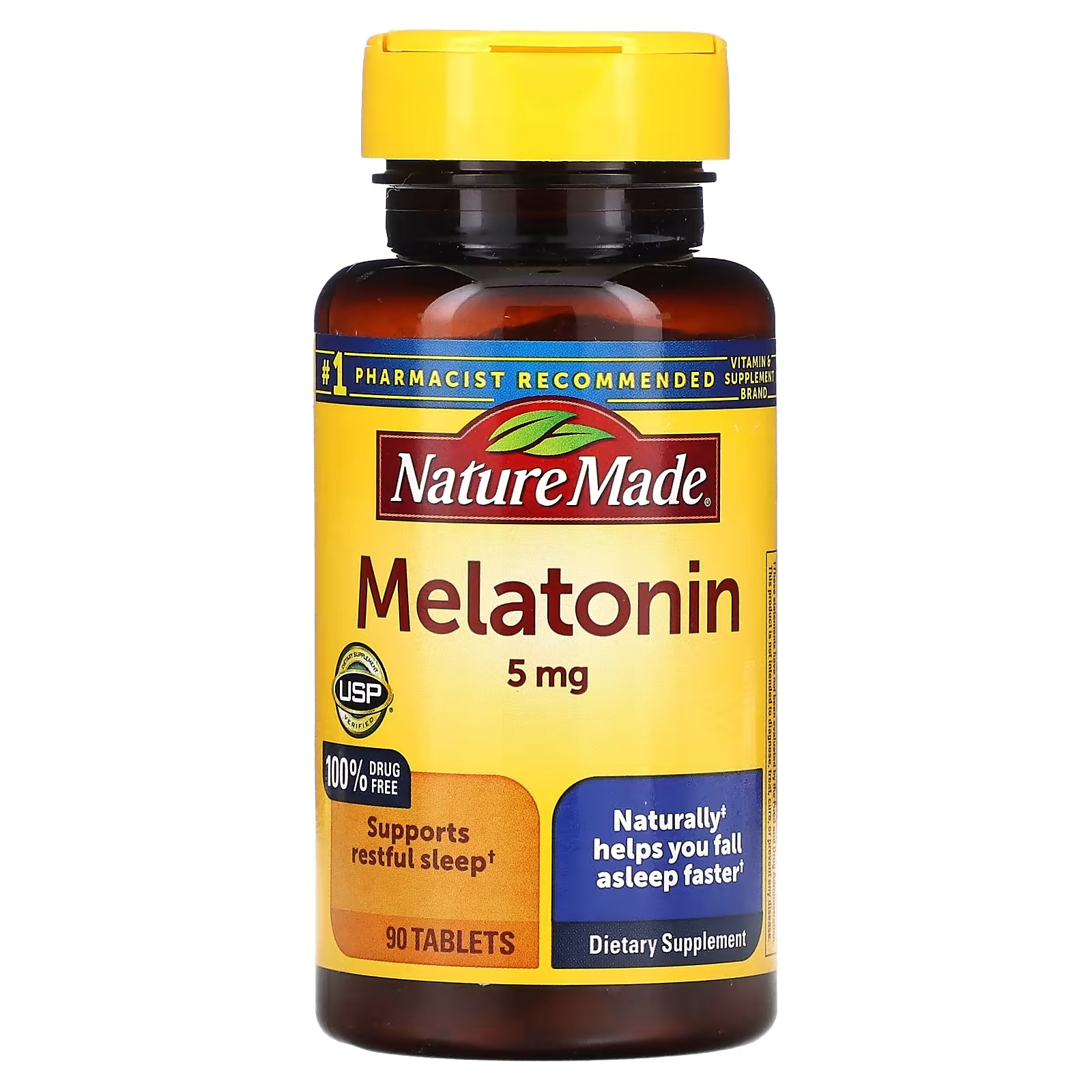 Мелатонин Nature Made, 90 таблеток beauty power мелатонин 5мг 90 таблеток