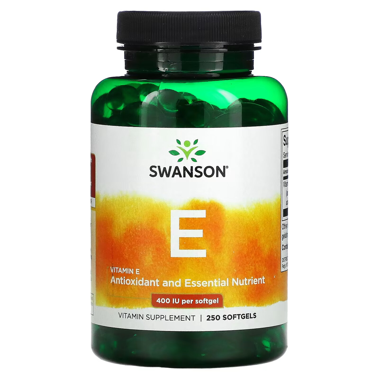 Swanson, Витамин E, 400 МЕ, 250 мягких таблеток swanson натуральный витамин e 1000 ме 100 мягких таблеток