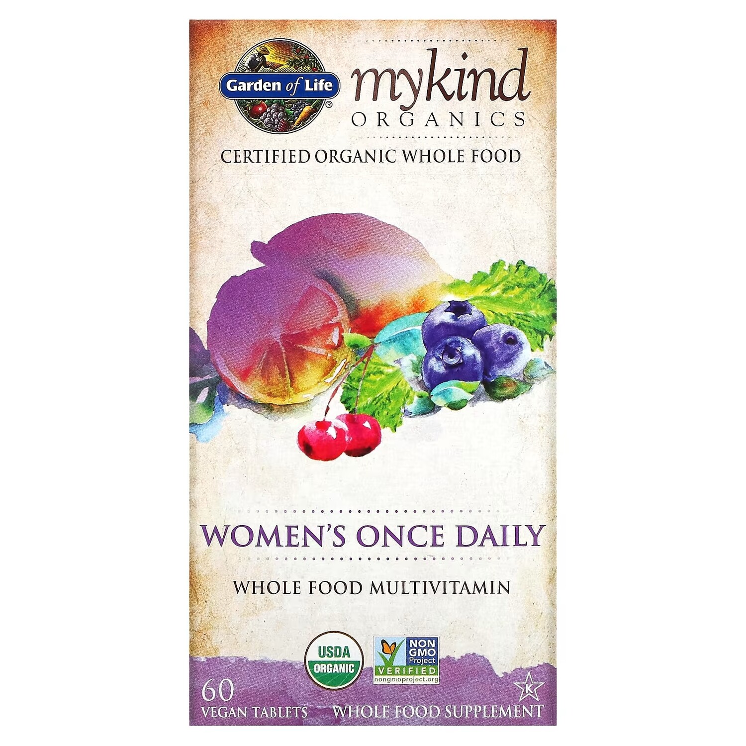 

Витамины для Женщин Garden of Life MyKind Organics, 60 веганских таблеток