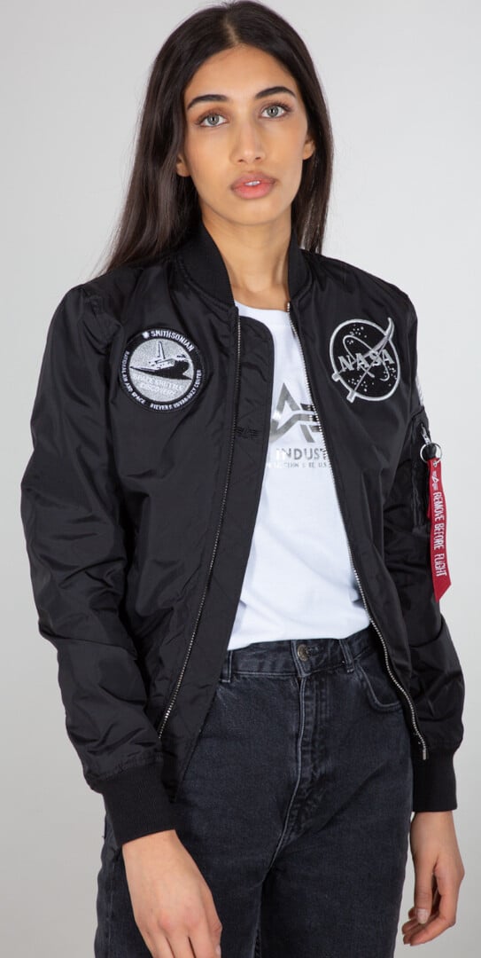 

Куртка Alpha Industries MA-1 TT NASA Reversible женская, черная