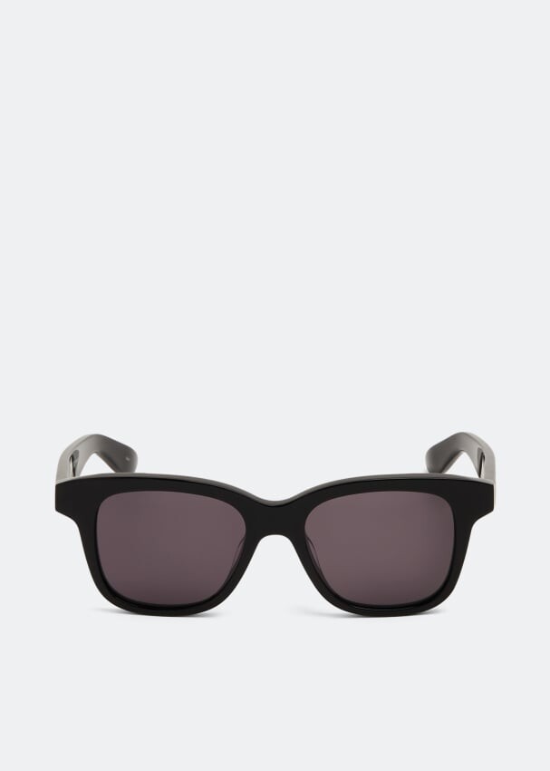 

Солнечные очки ALEXANDER MCQUEEN Angled sunglasses, черный