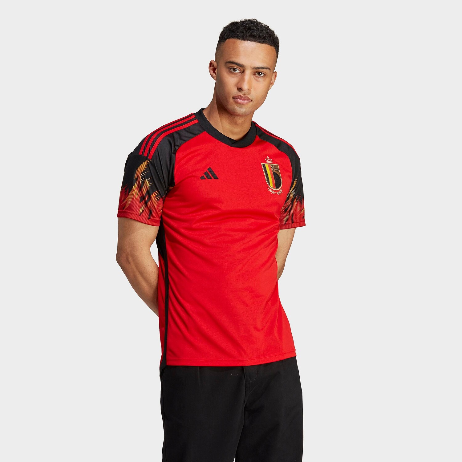 

Мужская футбольная майка Adidas Belgium 22 Home Soccer, красный