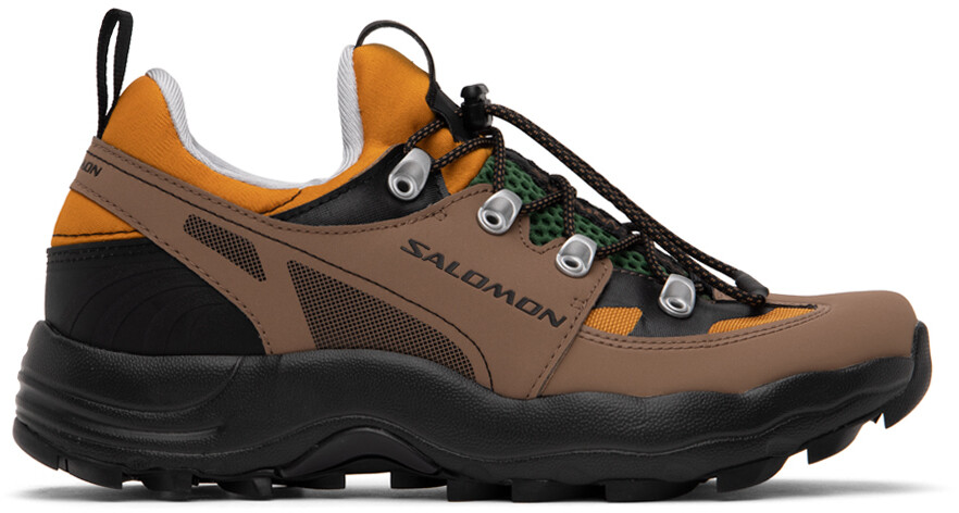 

Коричнево-оранжевые кроссовки Raid Wind 75th Salomon