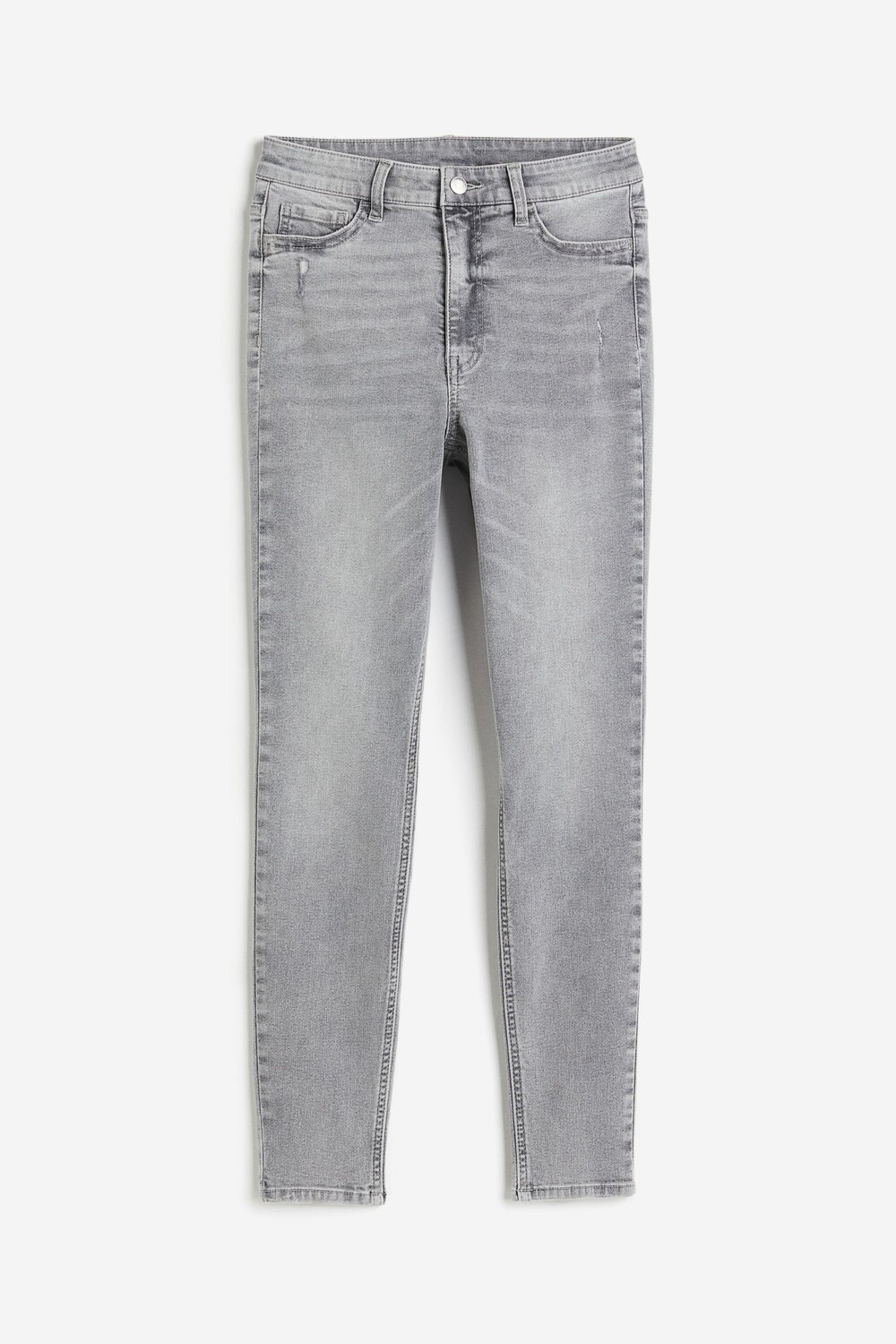 

Джеггинсы H&M Ultra High Ankle, светло-серый
