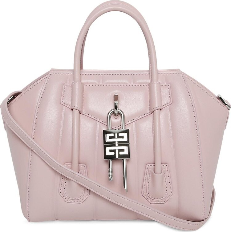

Сумка Givenchy Mini Antigona Lock Bag Blush Pink, розовый