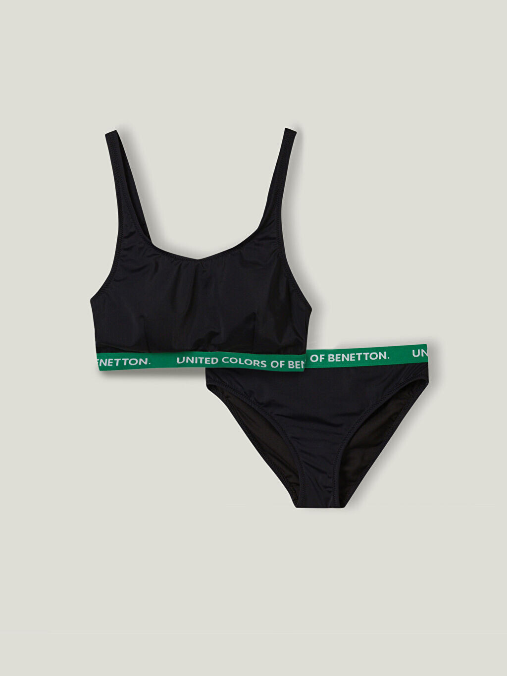 

Женский комплект бикини с буквенным принтом Benetton, Серый