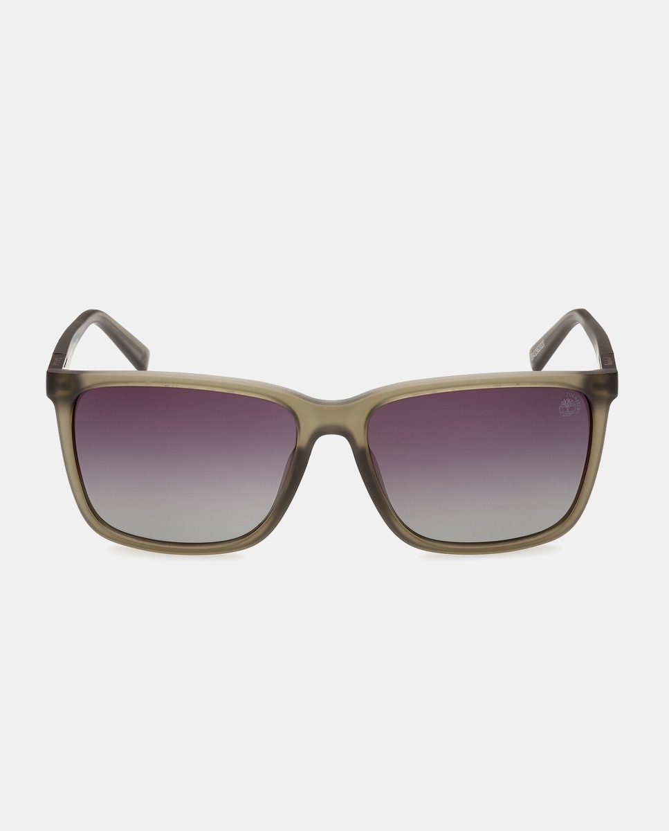 Серые квадратные мужские солнцезащитные очки с поляризационными линзами Timberland, серый тапочки енотики светло серые с серым размер 32 33
