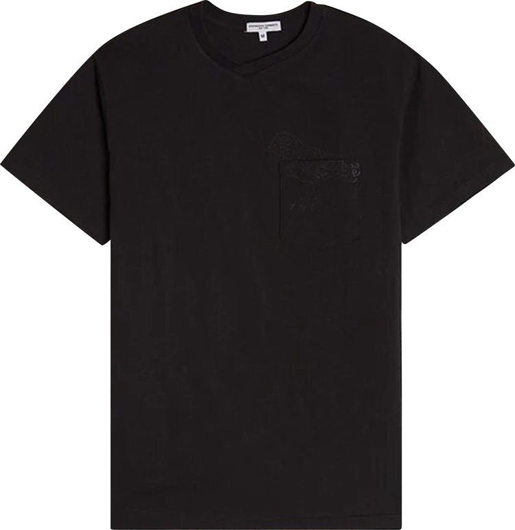 

Футболка Engineered Garments Printed Cross Crewneck T-Shirt Black, черный