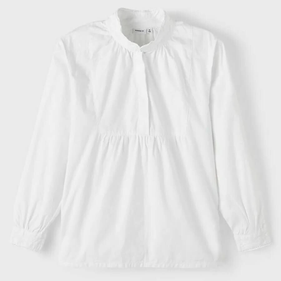 

Блузка для девочки с длинным рукавом Name it Besticktes, белый
