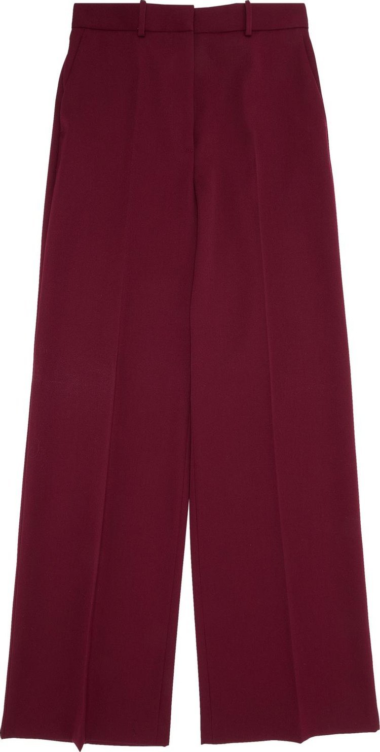 Брюки Lanvin Wide Leg Tailored Pant 'Burgundy', красный - фото