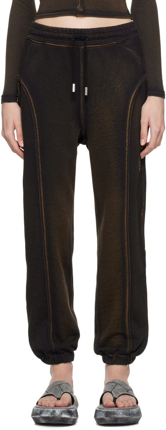 

Черные брюки для отдыха со вставками Eckhaus Latta, Черный