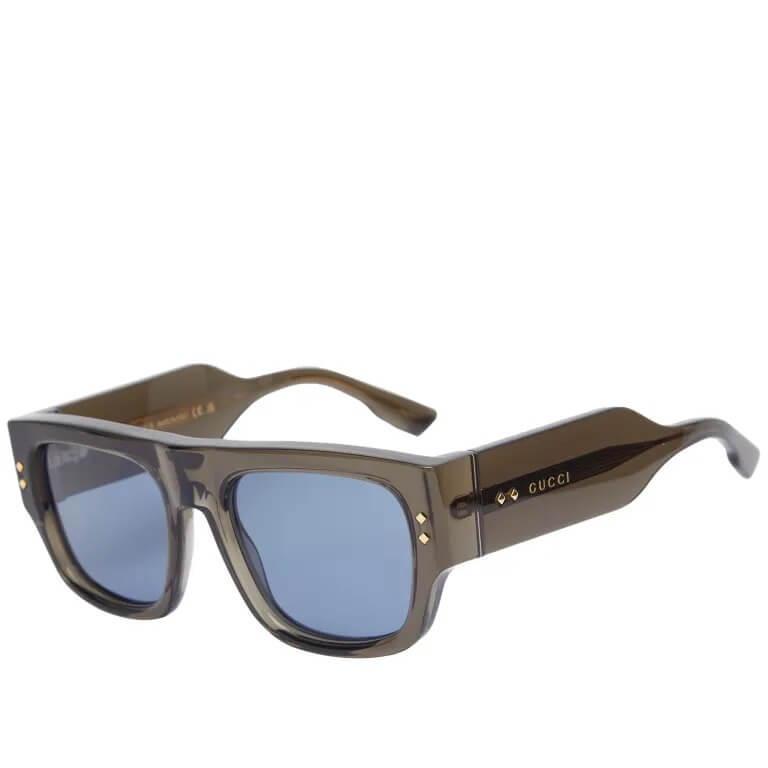 цена Солнцезащитные очки Gucci Eyewear GG1262S, серый/голубой