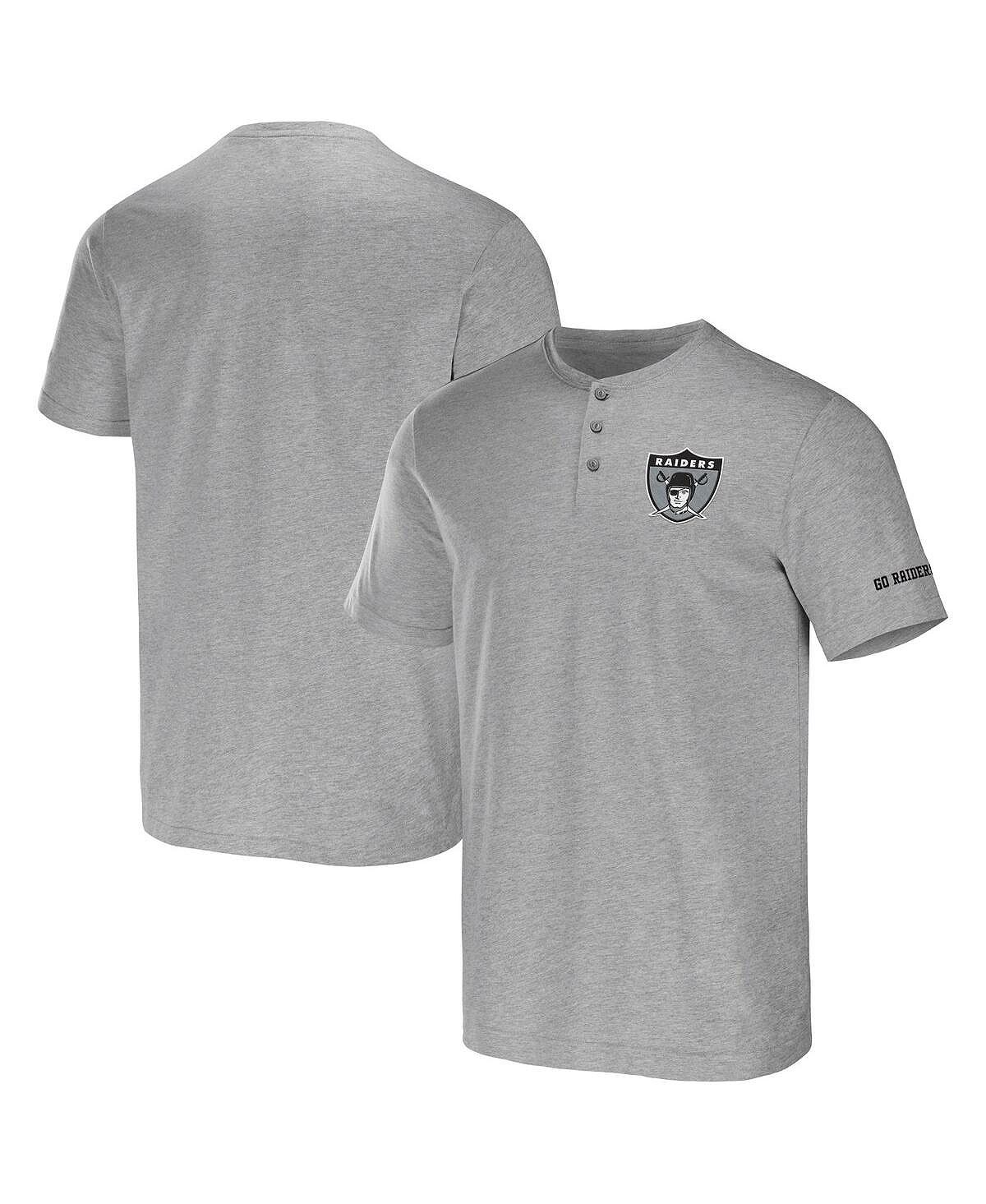 

Мужская футболка nfl x darius rucker от heather grey las vegas raiders henley Fanatics, мульти