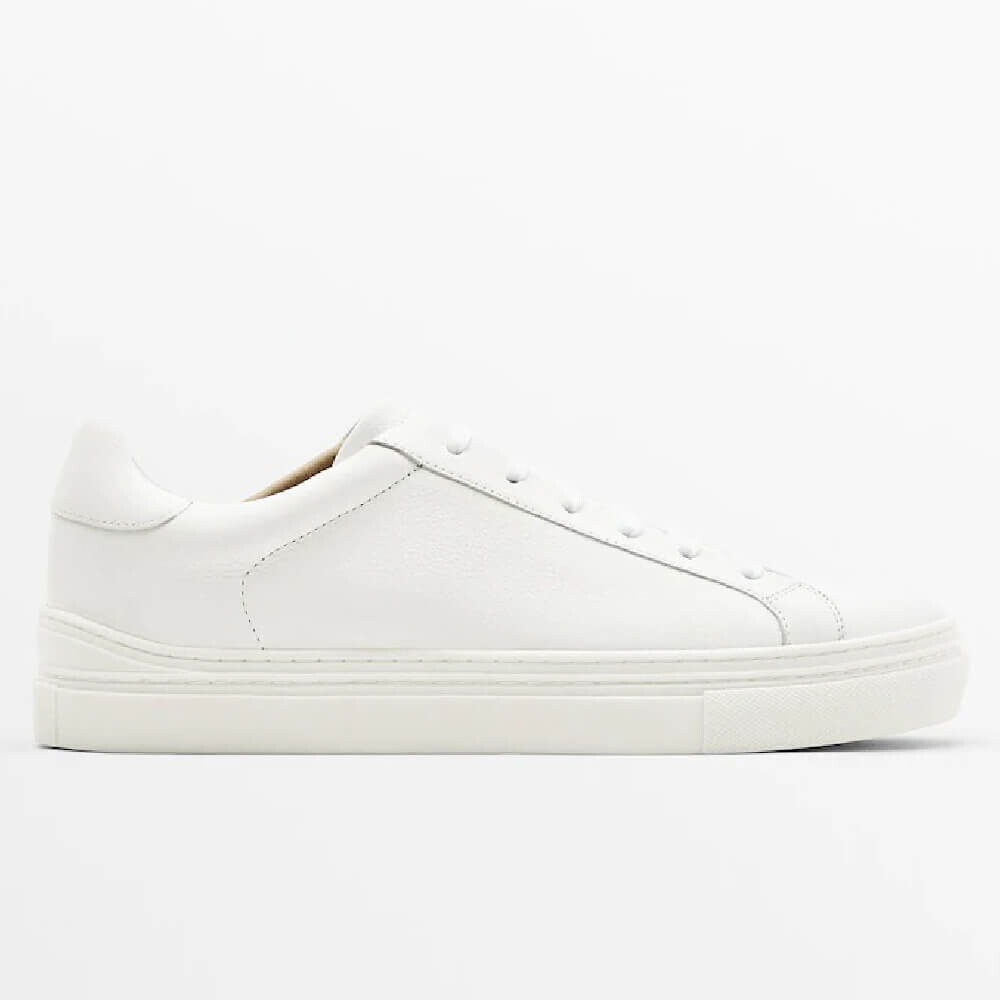 

Кеды Massimo Dutti Leather, белый