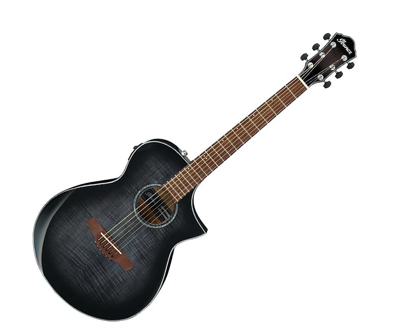 

Ibanez AEWC400TKS Акустическая электрогитара Прозрачный черный Sunburst Ibanez AEWC400TKS Electric Guitar