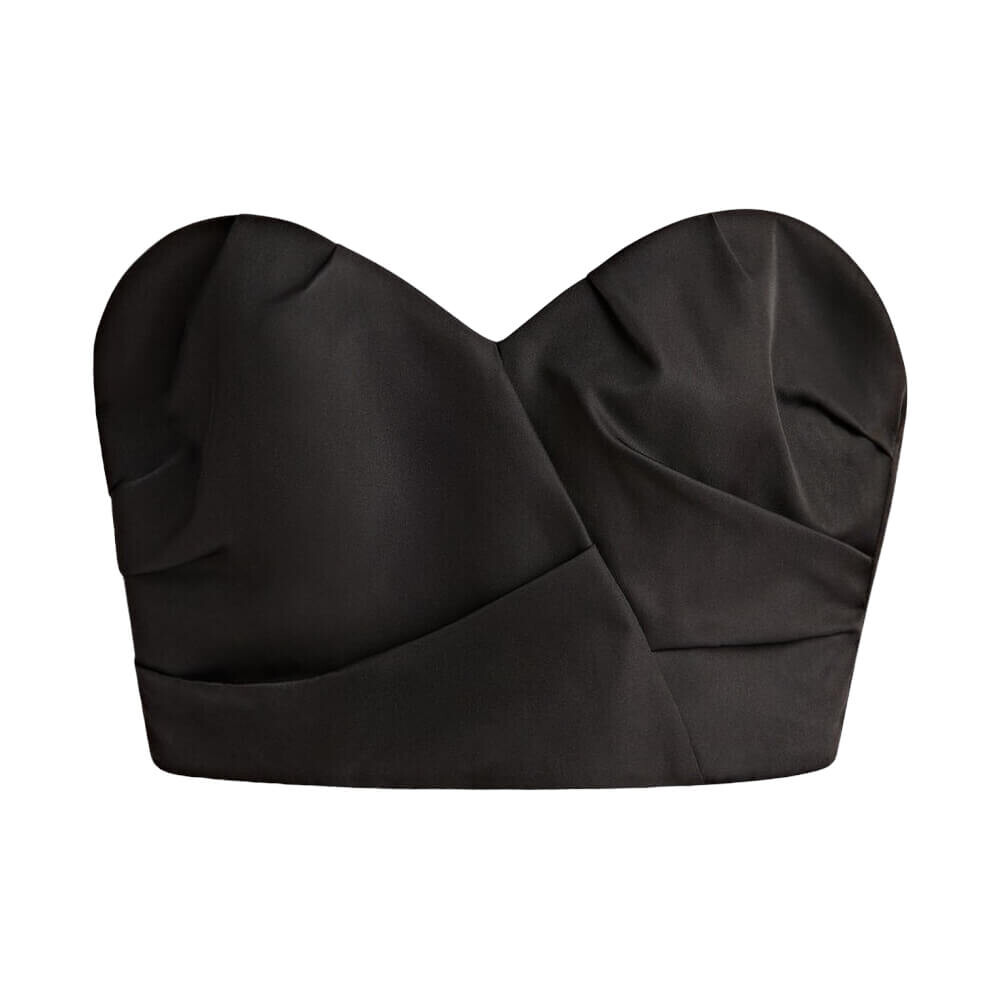 

Топ Massimo Dutti Studio Bustier, черный