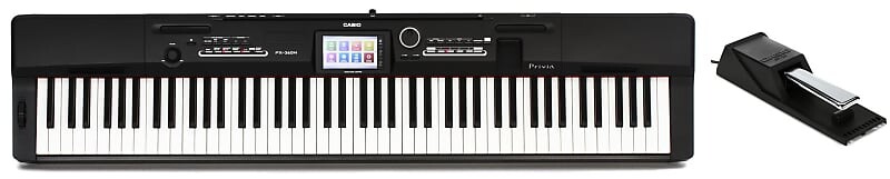 

Casio Privia PX-360 88-клавишное цифровое пианино с динамиками в комплекте с педалью сустейна Casio SP20 PX-360BK=1 SP20=1