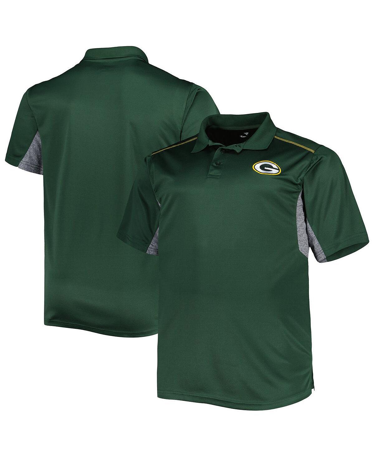 цена Мужская зеленая рубашка поло green bay packers big and tall team color Profile, зеленый