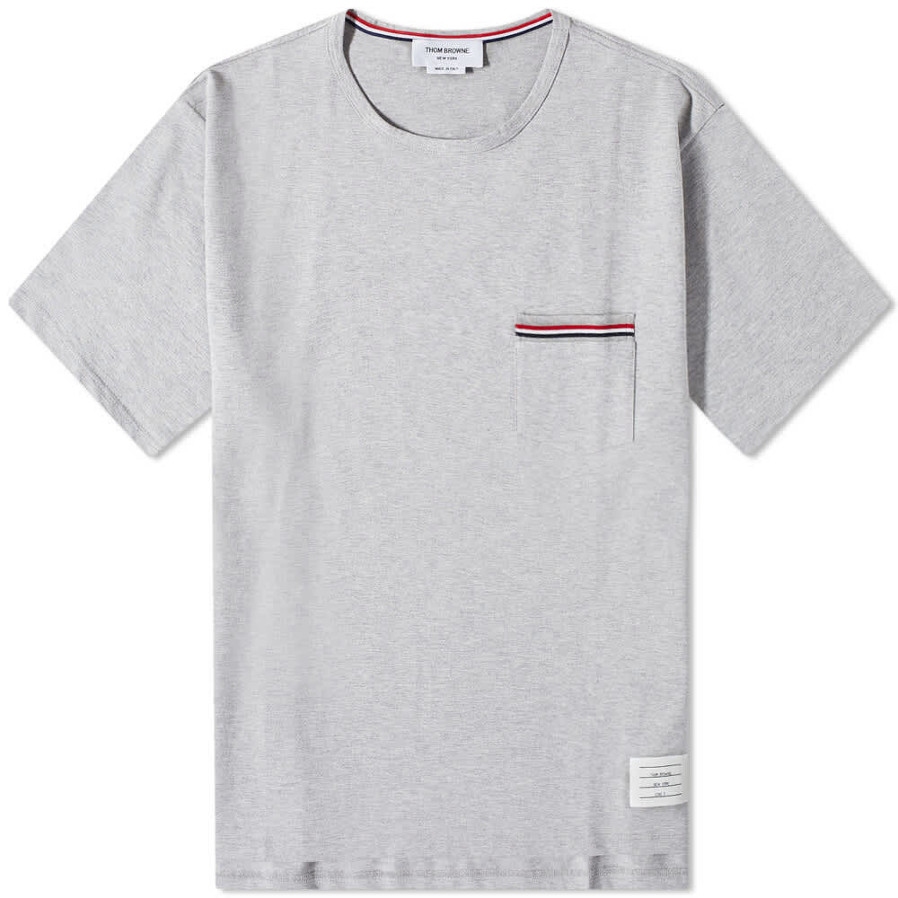 

Футболка Thom Browne Medium Weight Jersey Pocket Tee, Серый