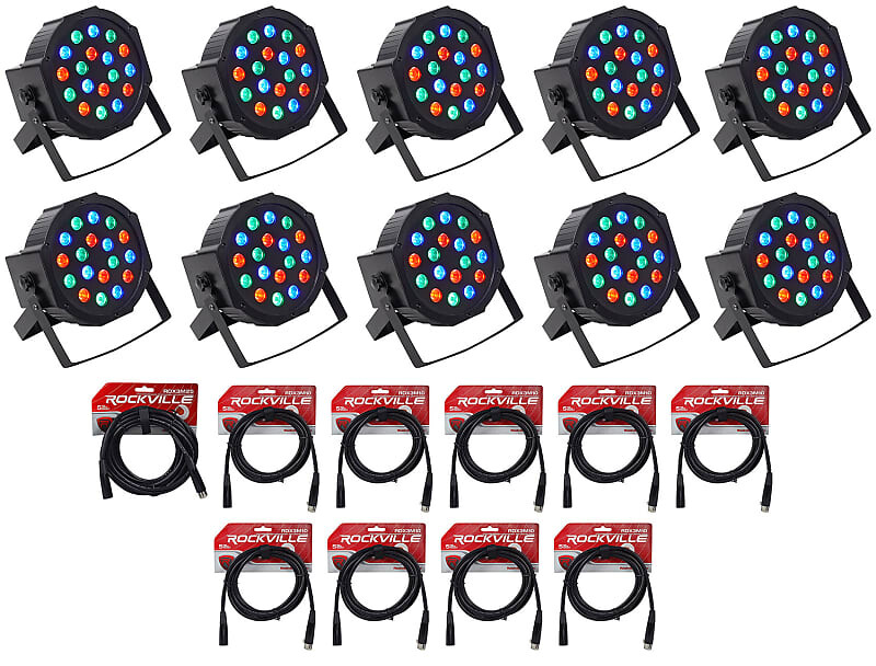 

Аккумулятор Rockville RockPAR50 LED RGB Compact Par Can DJ