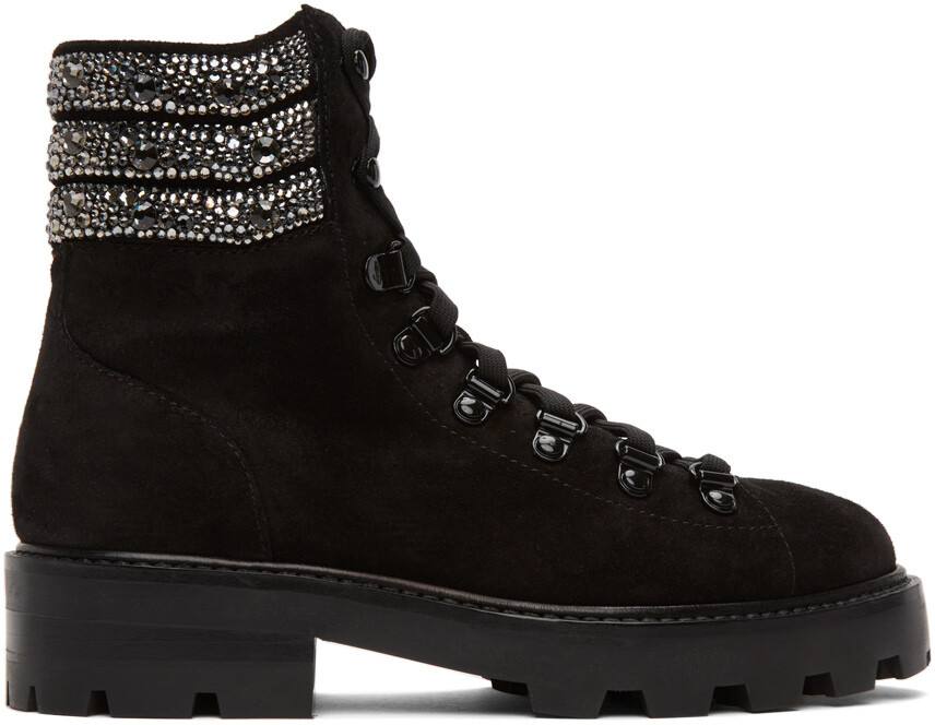 

Черные ботинки на плоской подошве Eshe Jimmy Choo