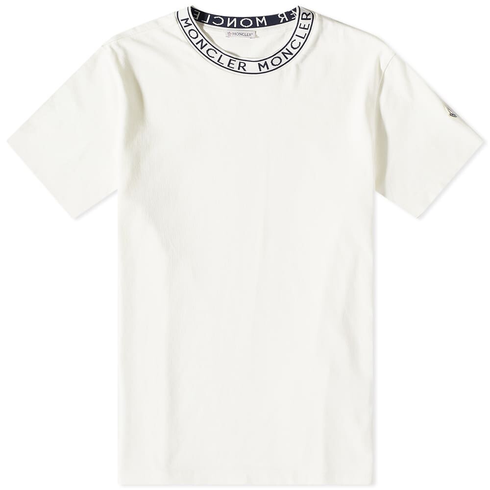 

Футболка Moncler Logo Ribbed Tee, Белый