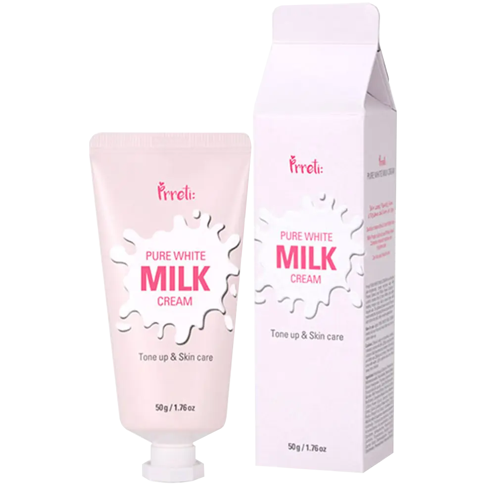

Prreti Pure White Milk осветляющий крем для лица с молочными протеинами на день, 50 г