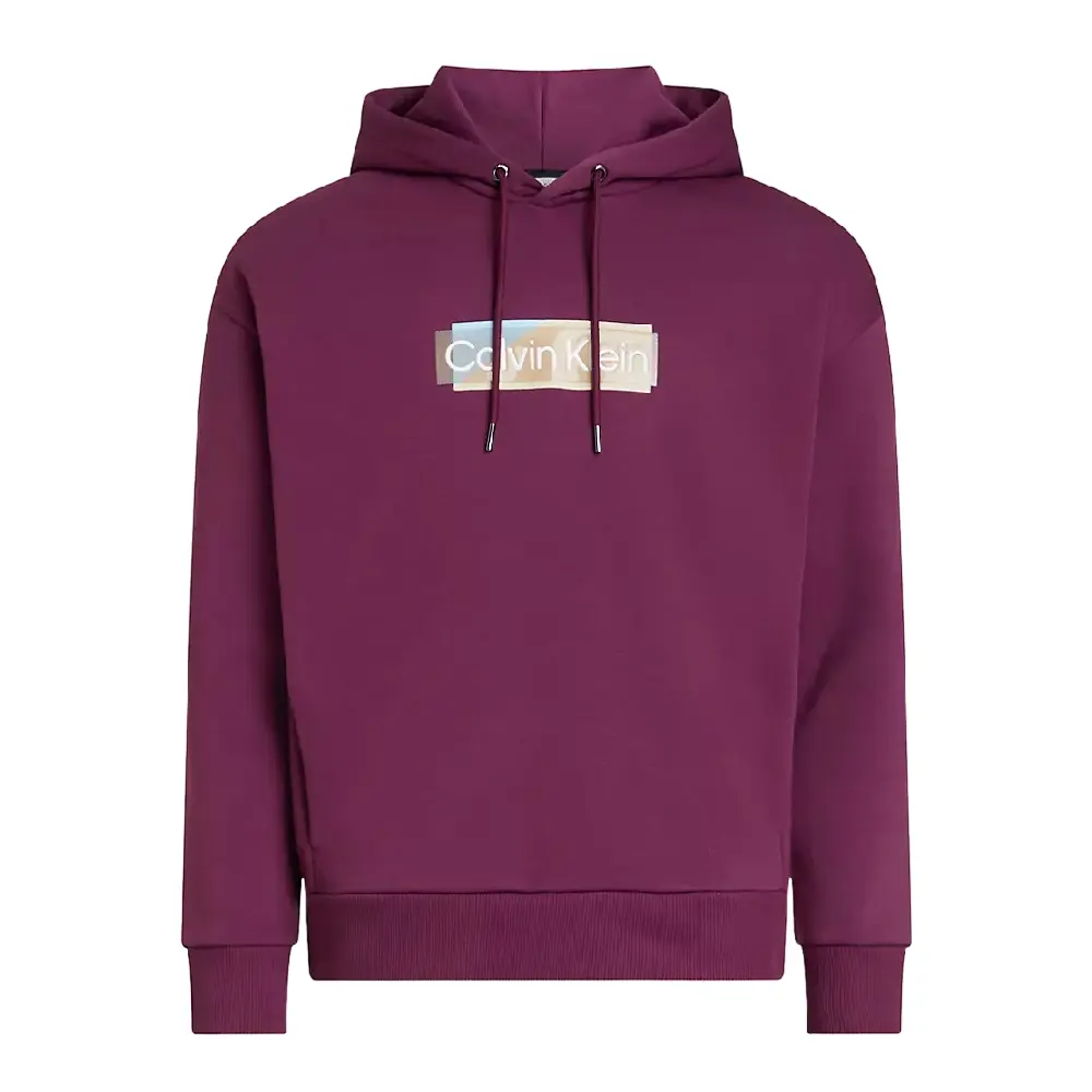

Толстовка Calvin Klein Layered Gel Logo, фиолетовый