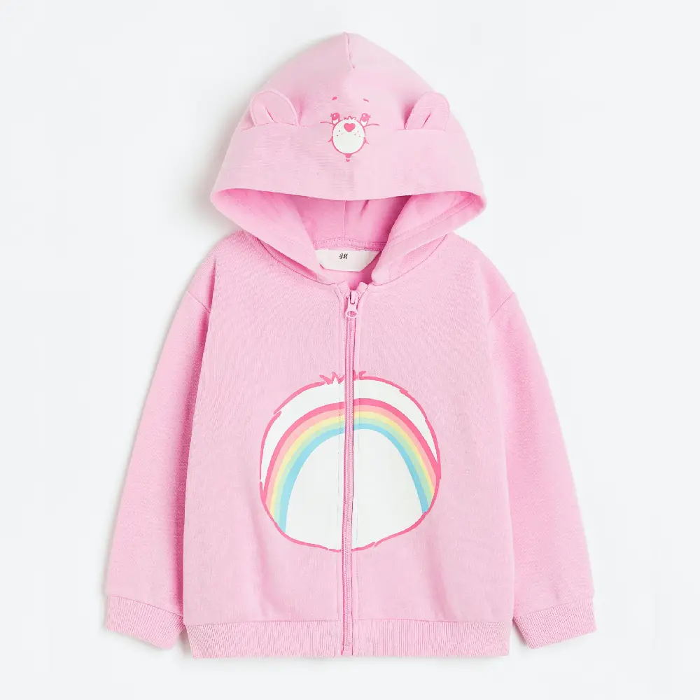 

Толстовка H&M Kids Printed Care Bears, светло-розовый