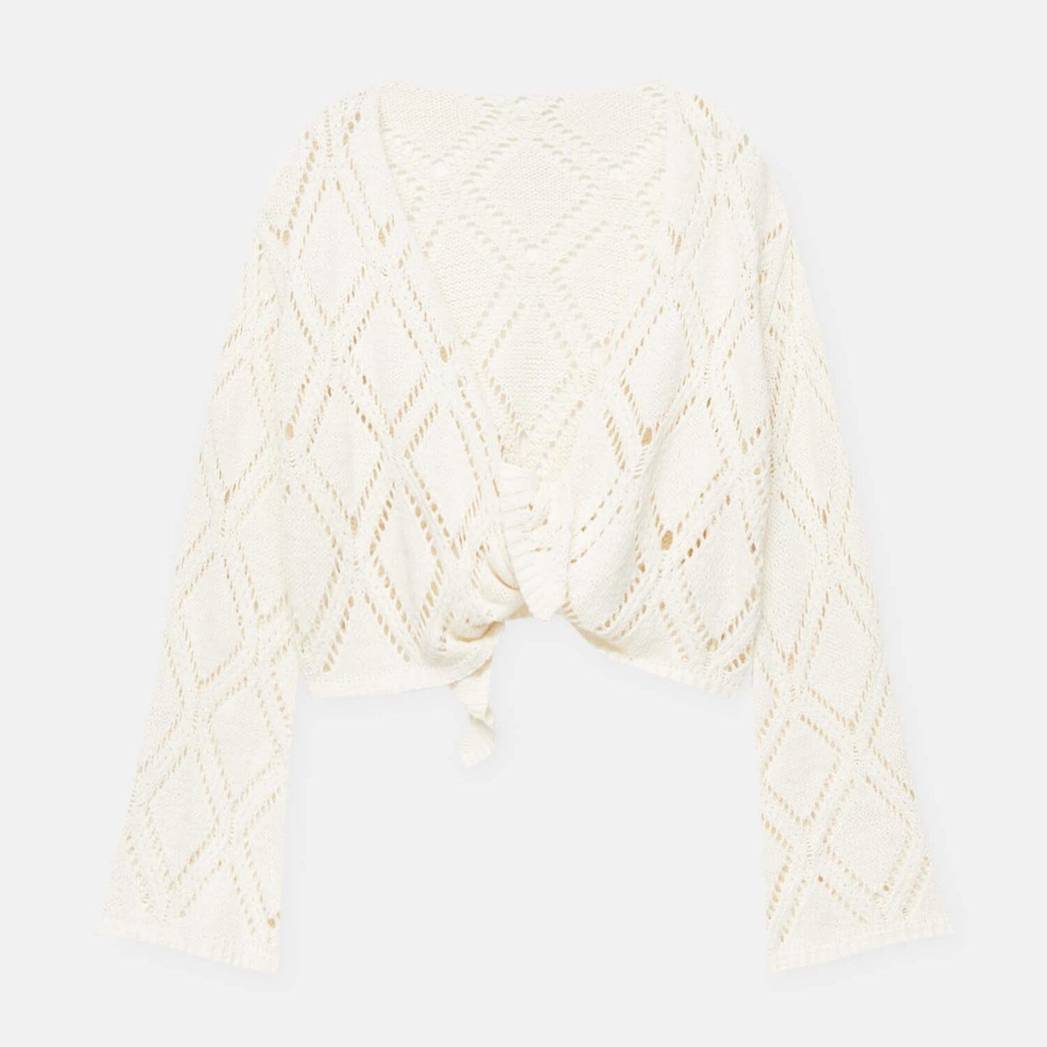 

Кардиган Pull&Bear Open-knit Kimono, кремовый, Бежевый