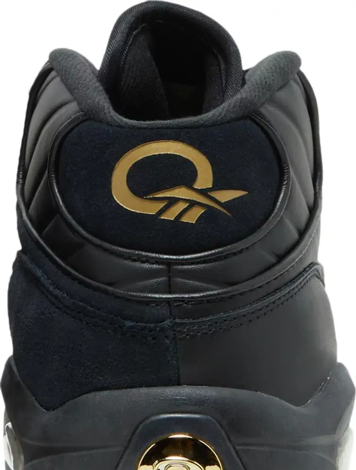 reebok question black and gold