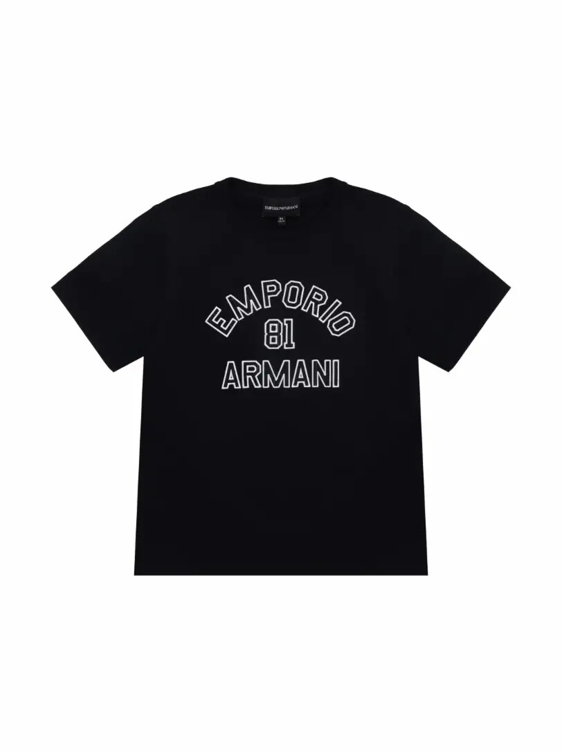 

Хлопковая футболка с логотипом EMPORIO ARMANI