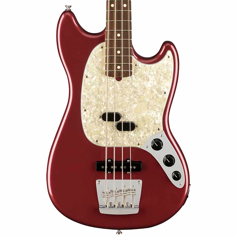 цена Fender American Performer Mustang Bass - Баклажан 019-8620-345