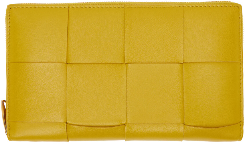

Желтый кошелек на молнии Bottega Veneta