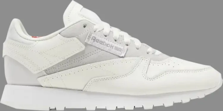 

Кроссовки wmns classic leather 'chalk cold grey' Reebok, белый