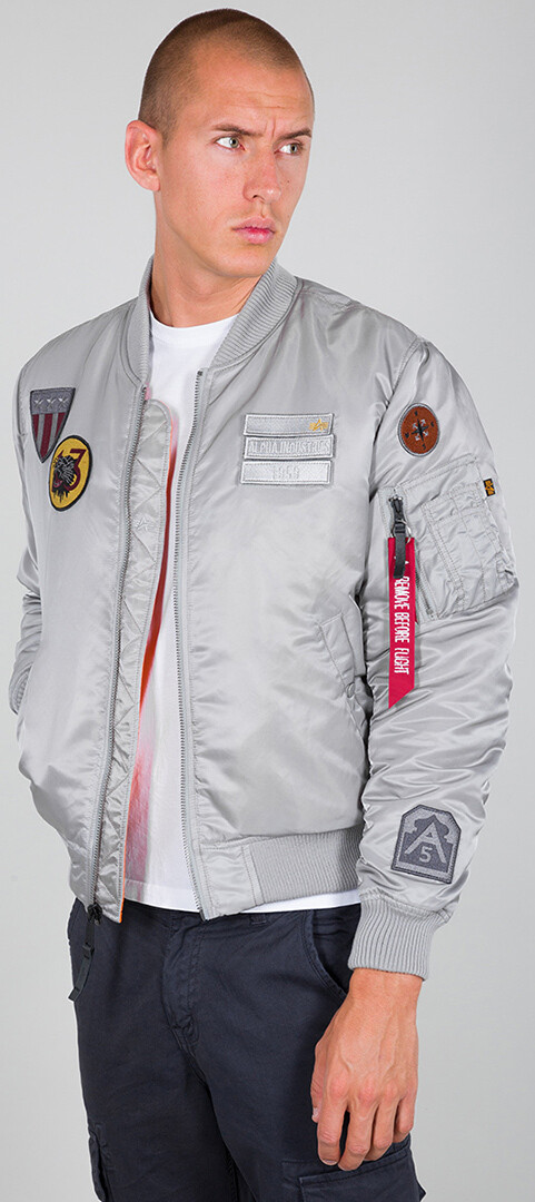 

Куртка Alpha Industries MA-1 Air Force, серебристая